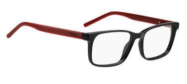 Premium Men Hugo Eyeglasses: HG 1163 - Black Red - SpecSMART Eye Clinic (Diagonal View)